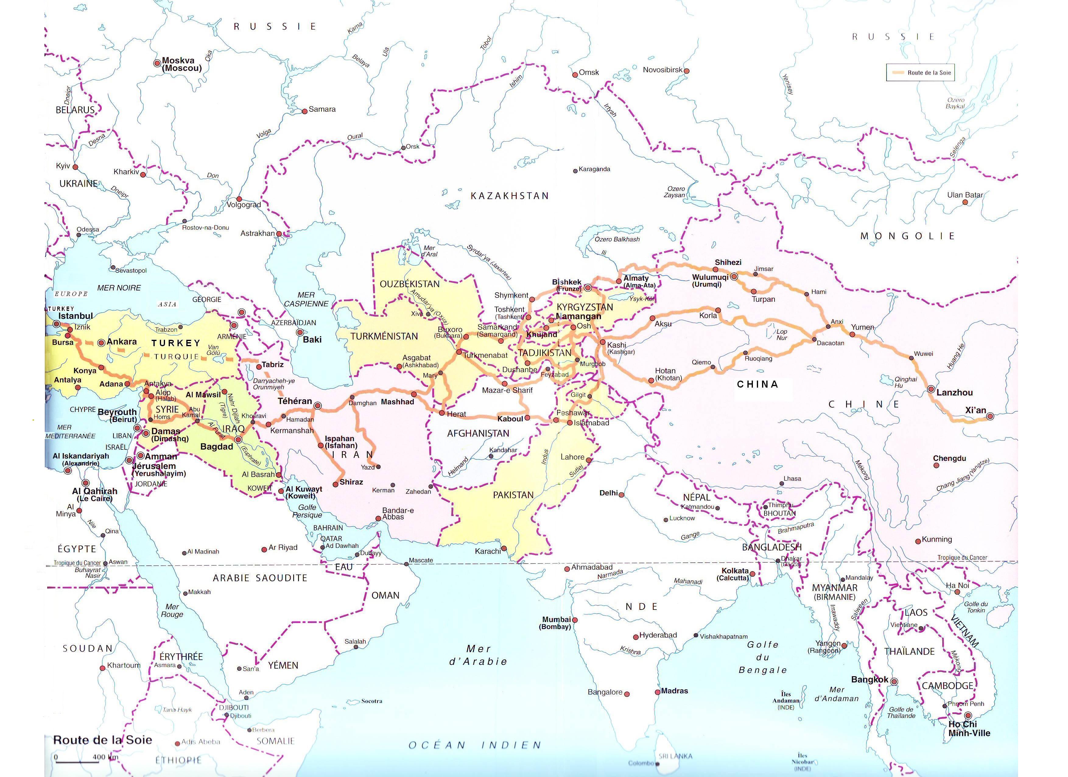 trade routes map